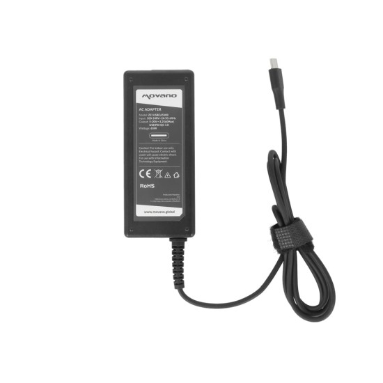 Caricatore Movano 65W USB-C | 100-240 V · Power Delivery