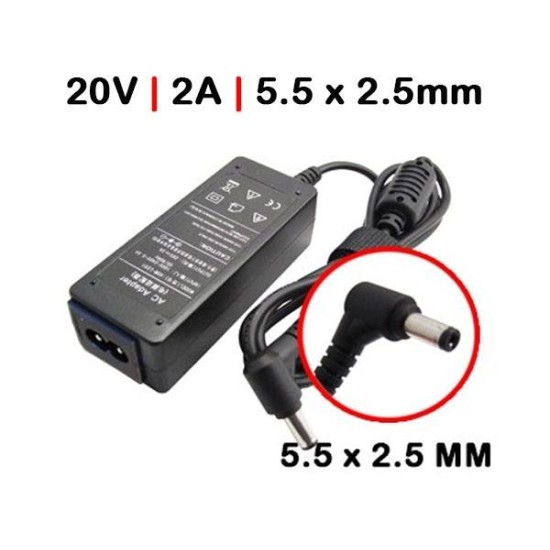 CARICABATTERIE PER NOTEBOOK LENOVO IDEAPAD S200 S205 20V 2A 40W
