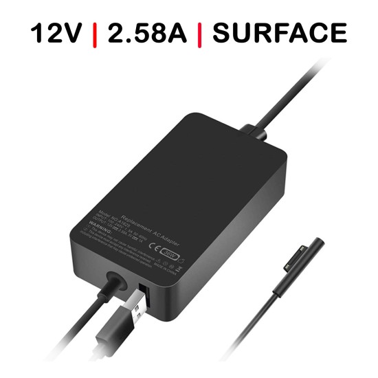 CARICATORE PER LAPTOP MICROSOFT SURFACE PRO 3 CON USB AGGIUNTIVO