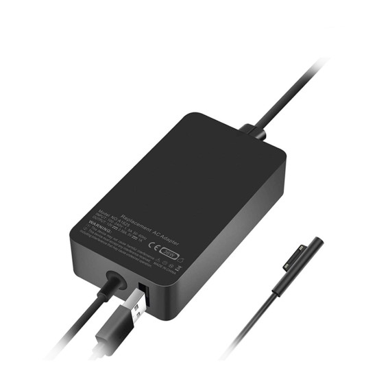 CARICATORE PER LAPTOP MICROSOFT SURFACE PRO 3 CON USB AGGIUNTIVO