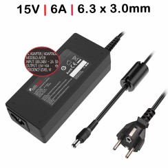 CARICABATTERIE PER LAPTOP TOSHIBA 15V 6A 90W
