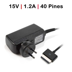 ASUS TABLET CARICABATTERIE TRASNFORMER PAD TF300 TF300T TF300T TF300 15V 1.2A 18W 40 PIN