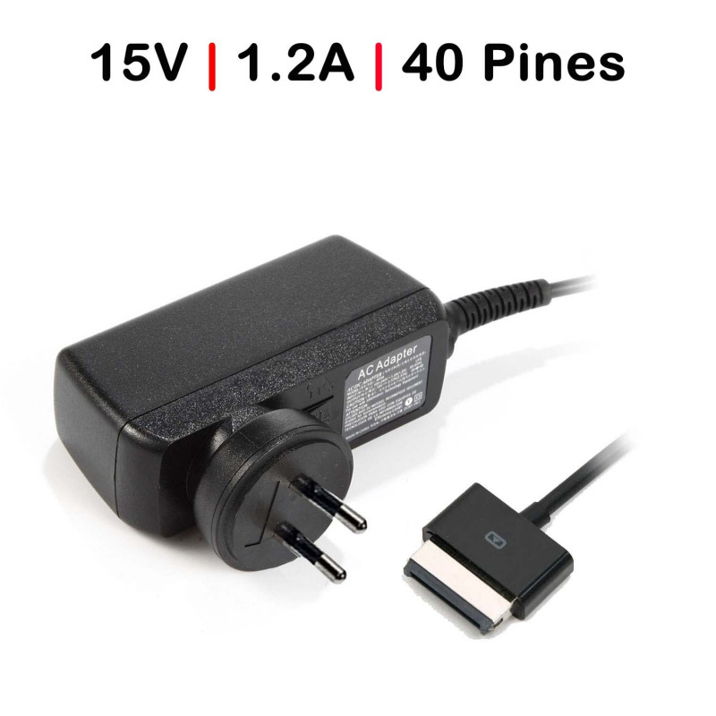 ASUS TABLET CARICABATTERIE TRASNFORMER PAD TF300 TF300T TF300T TF300 15V 1.2A 18W 40 PIN