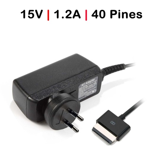 ASUS TABLET CARICABATTERIE TRASNFORMER PAD TF300 TF300T TF300T TF300 15V 1.2A 18W 40 PIN
