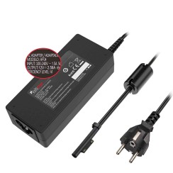 CARICABATTERIE PER TABLET MICROSOFT SURFACE PRO 3 PRO 4 12V 2.58A 30W