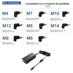 CARICATORE UNIVERSALE PER LAPTOP 15-20V 65W