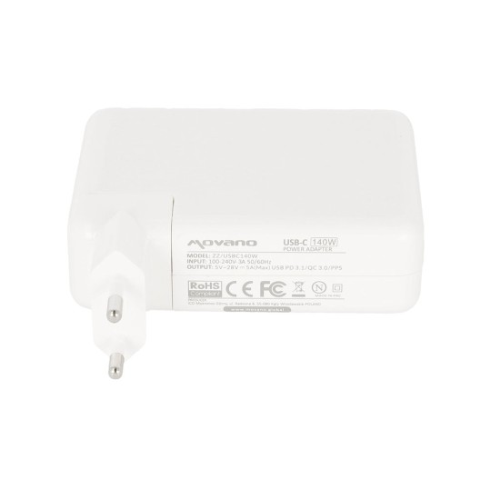 Cargatore Movano USB-C 140W per portatile | Potente e sicuro