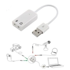 Connettore scheda audio USB esterna 7.1, adattatore audio da 3,5 mm